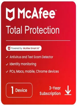 Mcafee Total Security (1PC / 3Year), Global