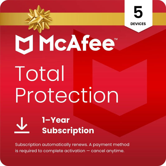 Mcafee Total Security (5PC / 1Year), Global